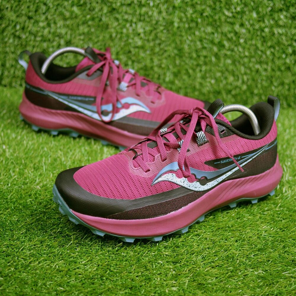 Saucony Peregrine 13 Trail Running Shoes Berry Mineral - Women's Size 12